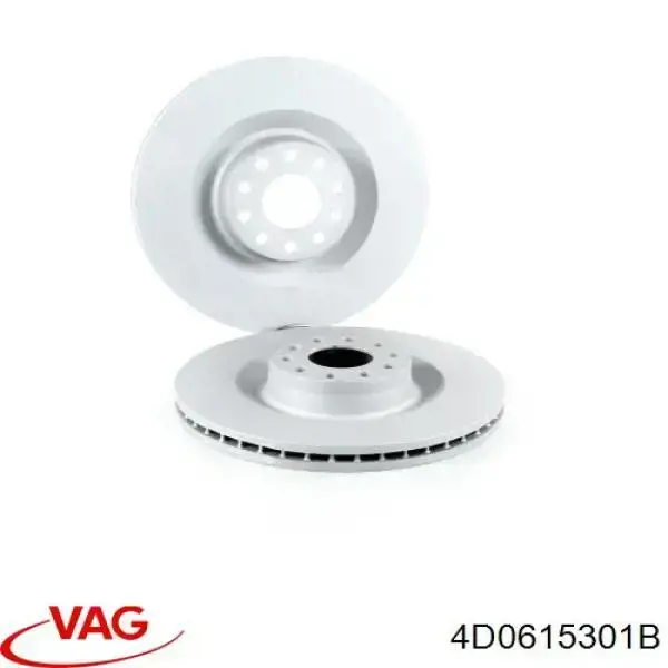 Диск гальмівний передній VAG 4D0615301B
