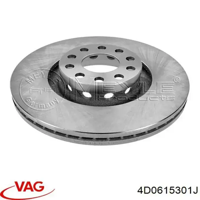 Диск переднього гальма VAG 4D0615301J ціна, від 84.31 USD