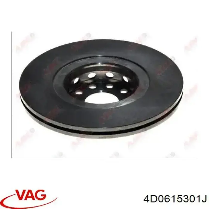 Гальмівні диски передні 4D0615301J VAG