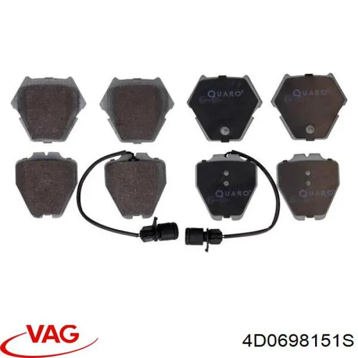 Гальмівні колодки VAG 4D0698151S ціна, від 48.71 USD