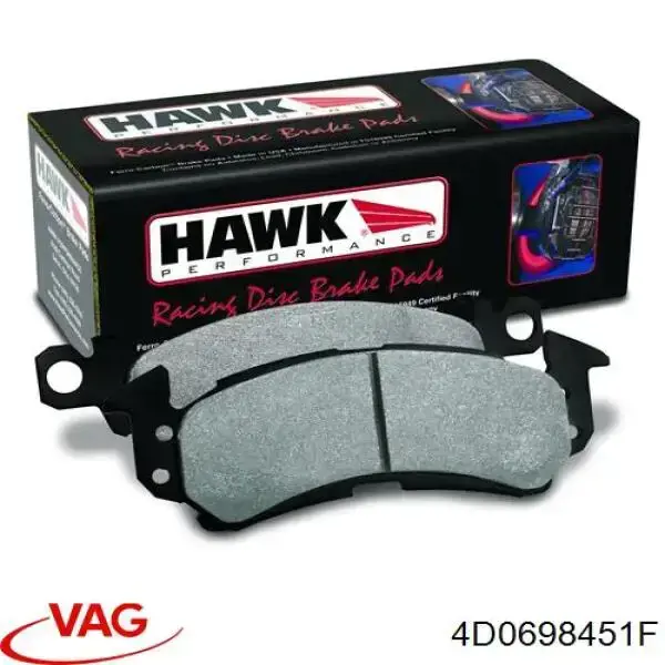 Купити 4D0698451F VAG Задні колодки