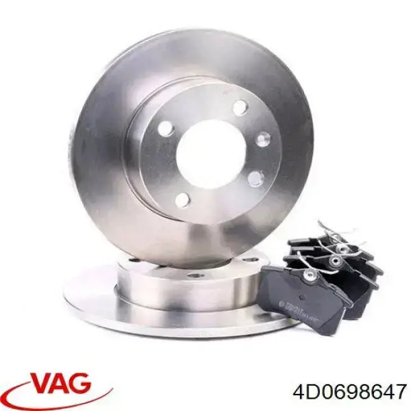 Ремкомплект супорту гальмівного переднього VAG 4D0698647 ціна, від 5.29 USD