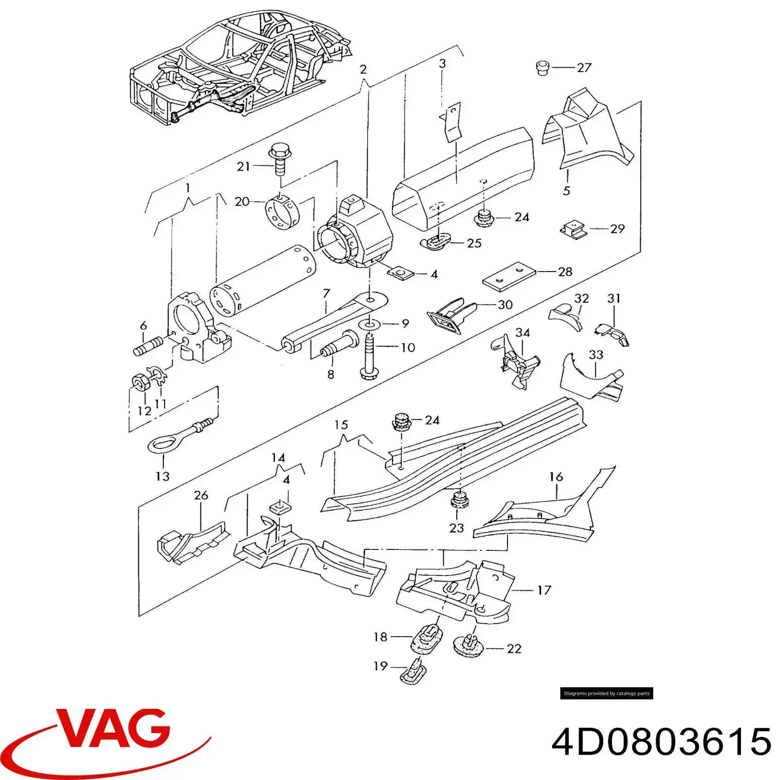 4D0803615 VAG 