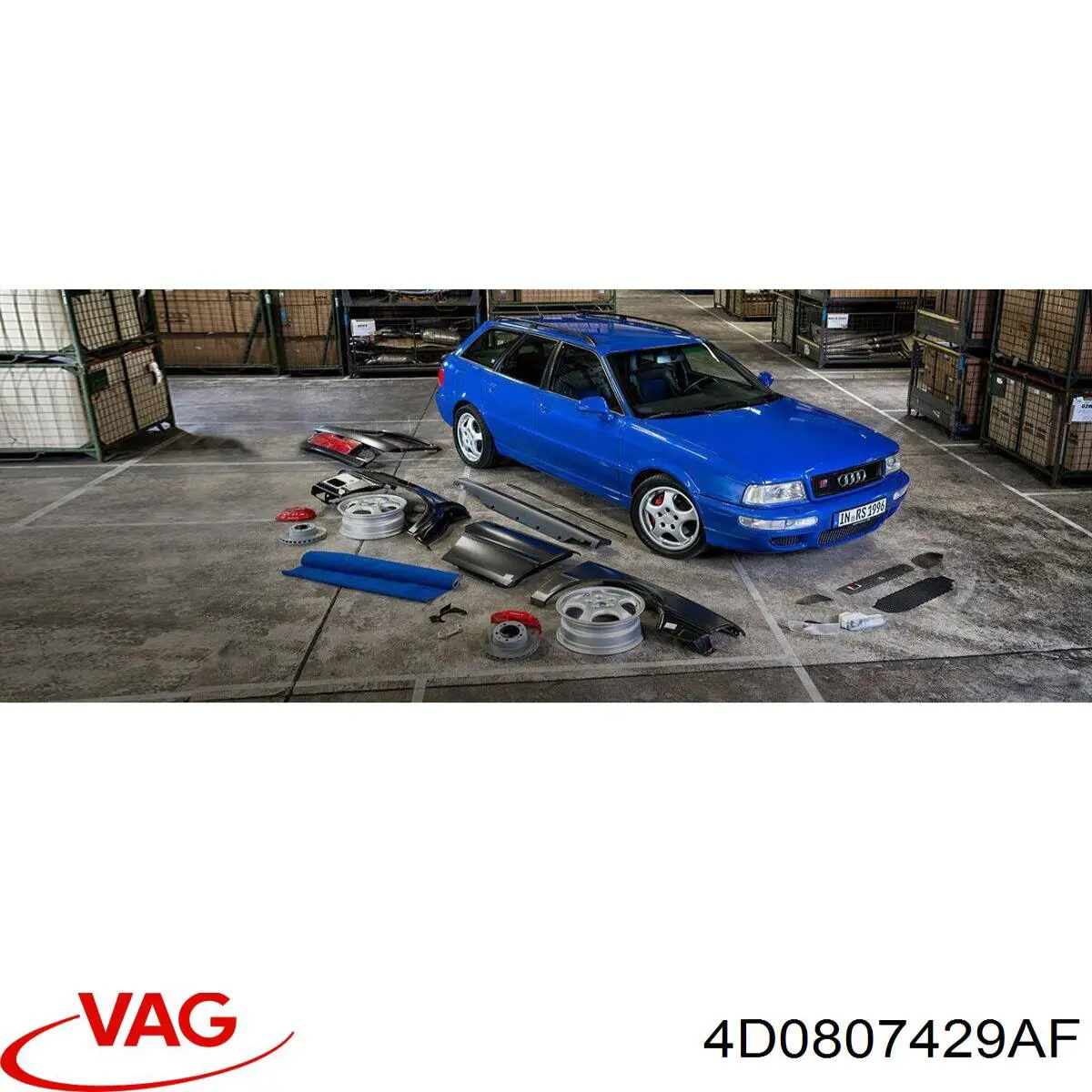 4D0807429AFGRU VAG Бампер передній в зборі