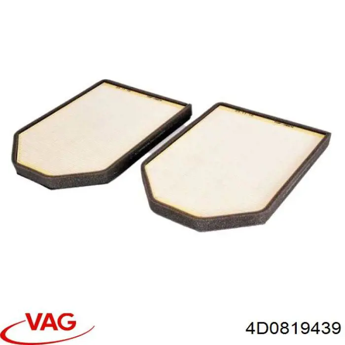Купити 4D0819439 VAG Фільтр салону вугільний