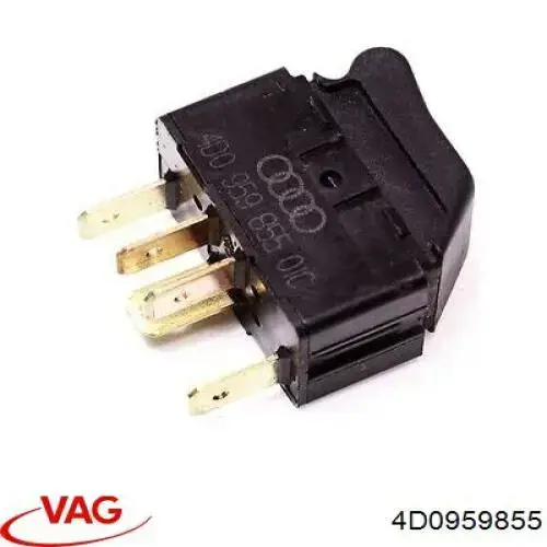 4D0959855 VAG Кнопка підйомника заднього правого скла