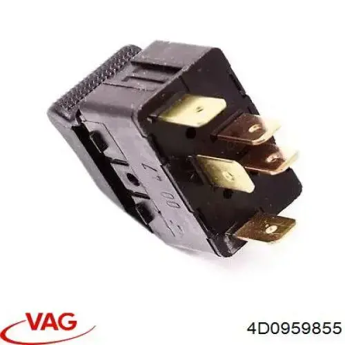 Кнопка вмикання двигуна склопідіймача задня права VAG 4D0959855 ціна, від 3.37 USD
