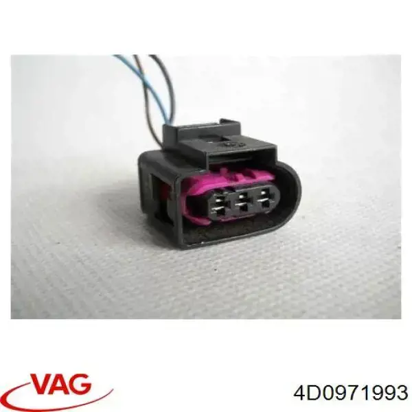 Роз'єм (фішка) генератора 4D0971993 VAG