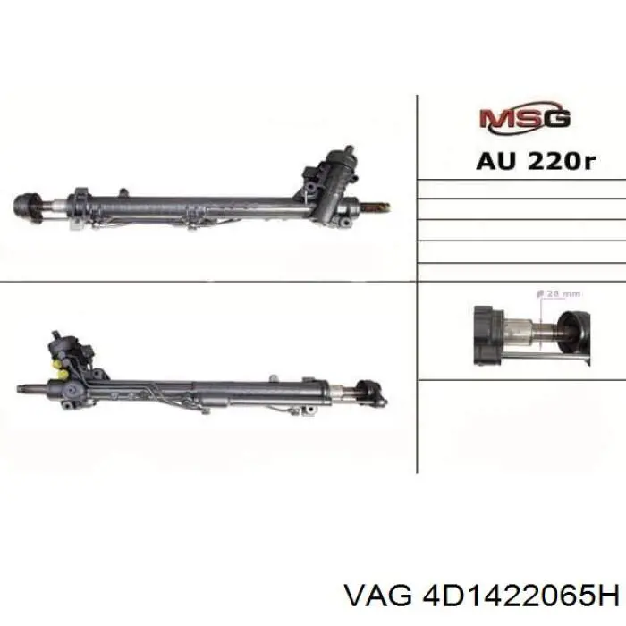 Управління рульове в зборі VAG 4D1422052FV ціна, від 177.12 USD
