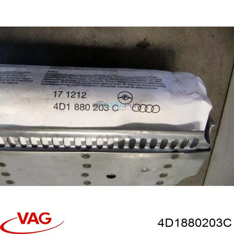 4D1880203C VAG Подушка безпеки пасажира