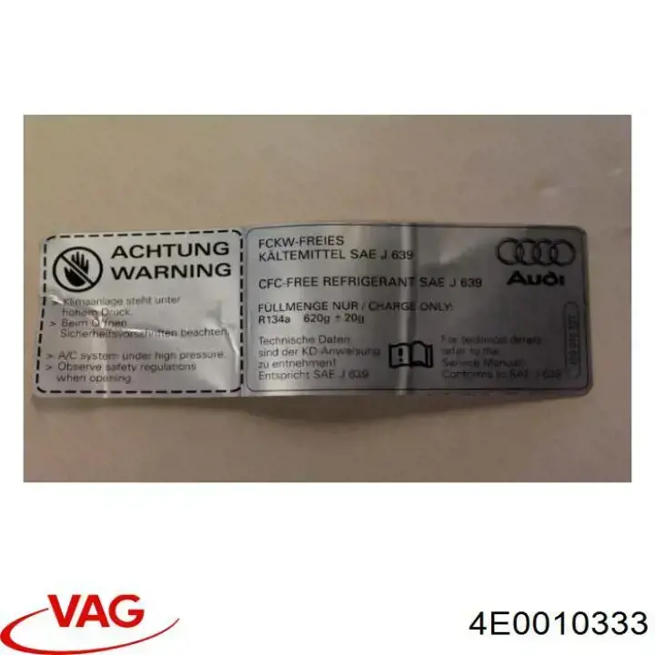  VAG 4E0010333 ціна, від 187.02 USD