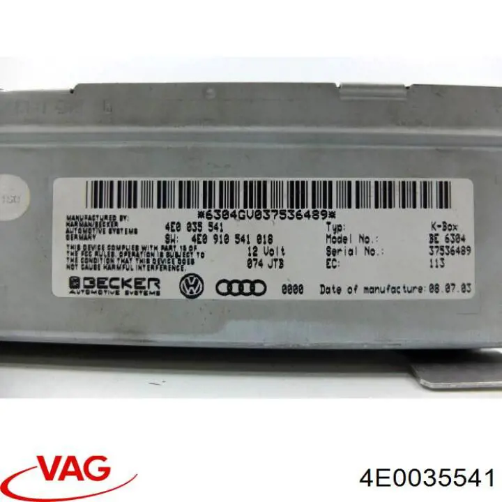  VAG 4E0035541 ціна, від 31.67 USD