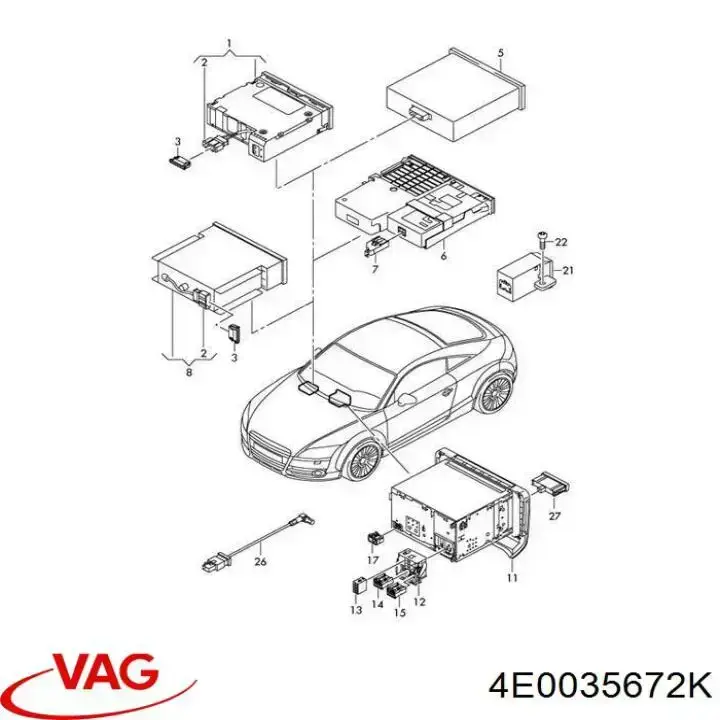  VAG 4E0035672K ціна, від 8.13 USD