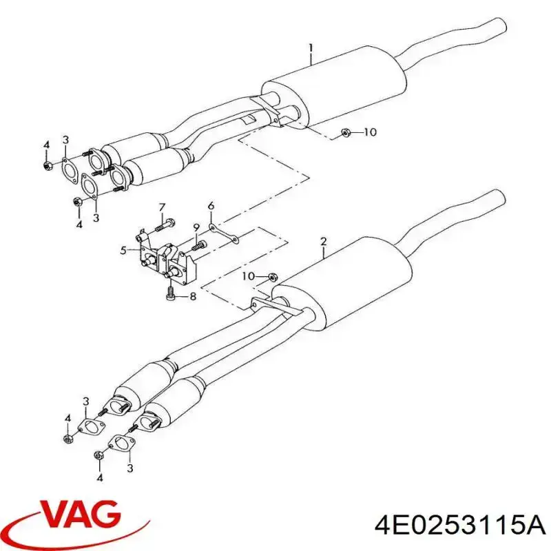  VAG 4E0253115A ціна, від 15.19 USD