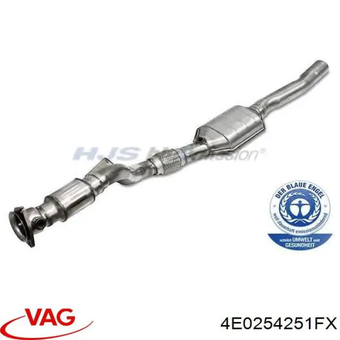 4E0254251FX VAG Конвертор-каталізатор, правий