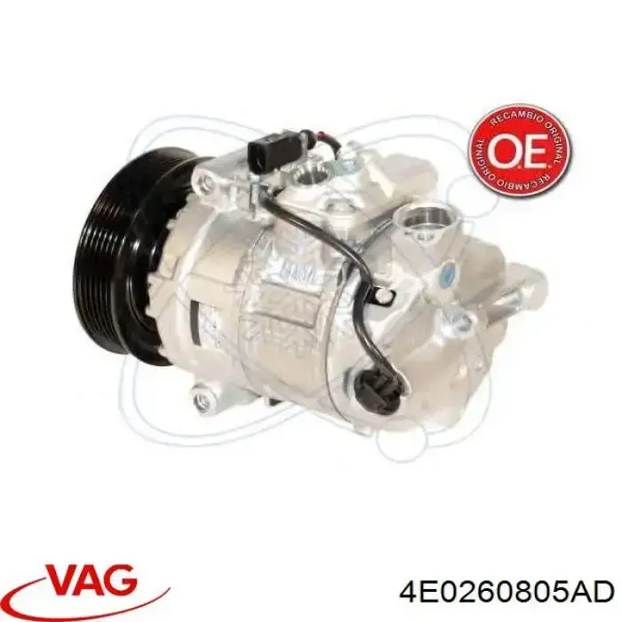 Компресор системи кондиціювання VAG 4E0260805AD ціна, від 228.04 USD