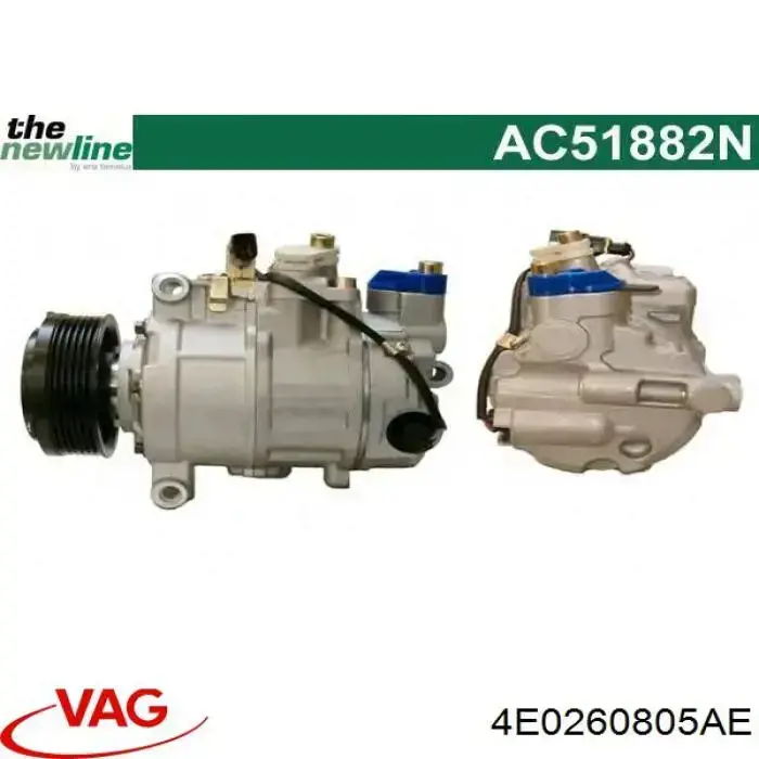 4E0260805AE VAG компресор кондиціонера