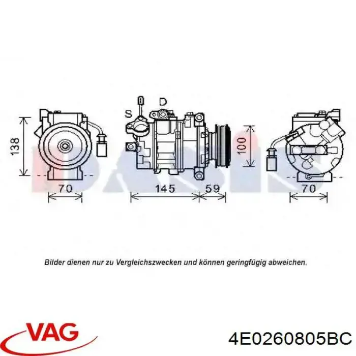 Компресор системи кондиціювання Bosch 1986AD1338 ціна, від 445.69 USD