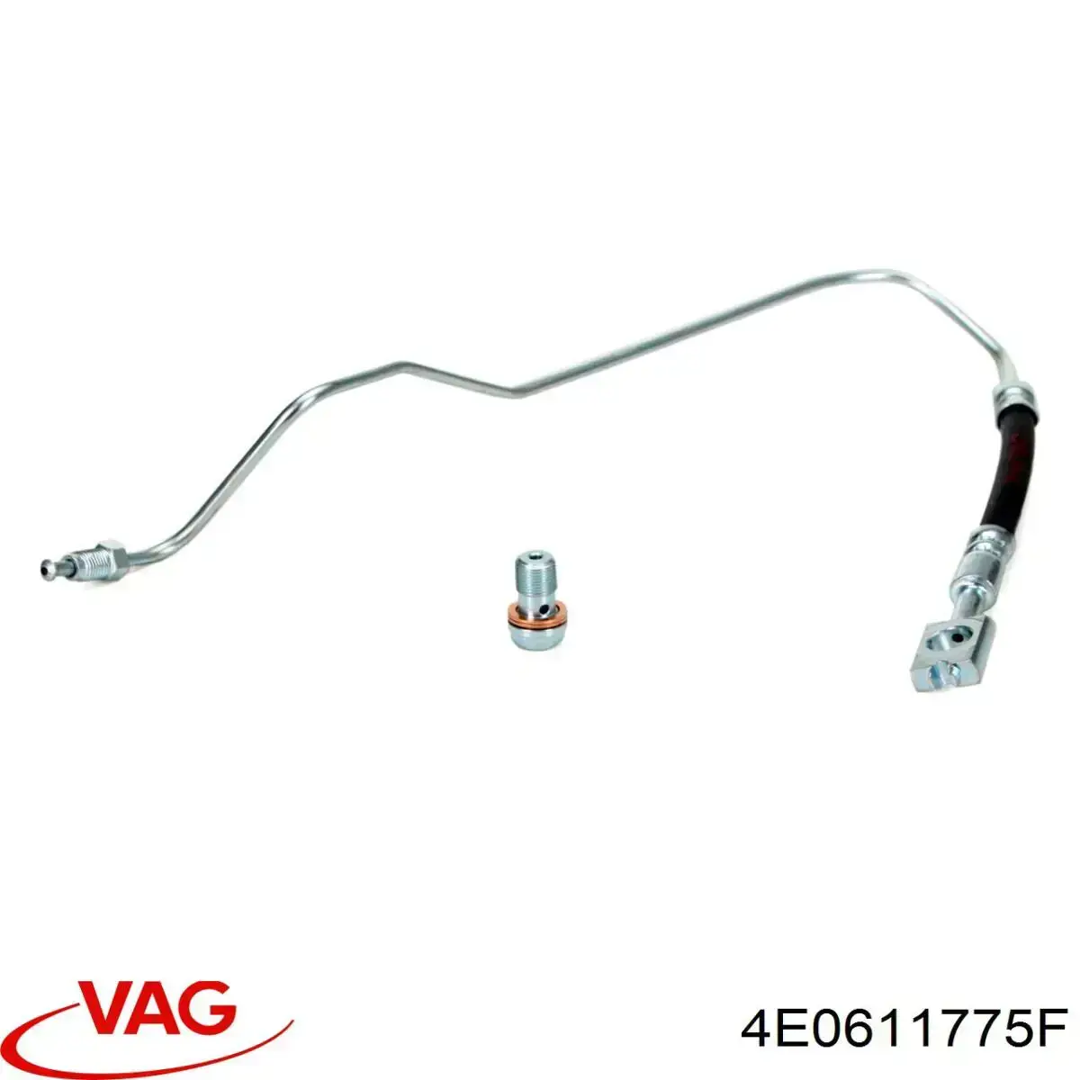 Шланг гальмівний задній VAG 4E0611775F ціна, від 6.68 USD