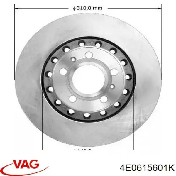 Гальмівні диски 4E0615601K VAG