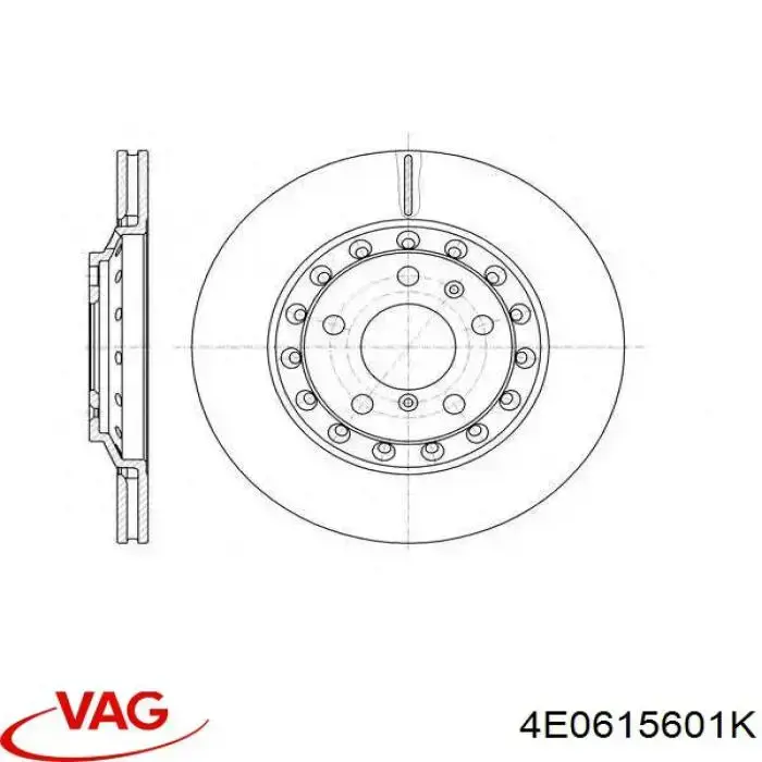 4E0615601K VAG Дискові гальма