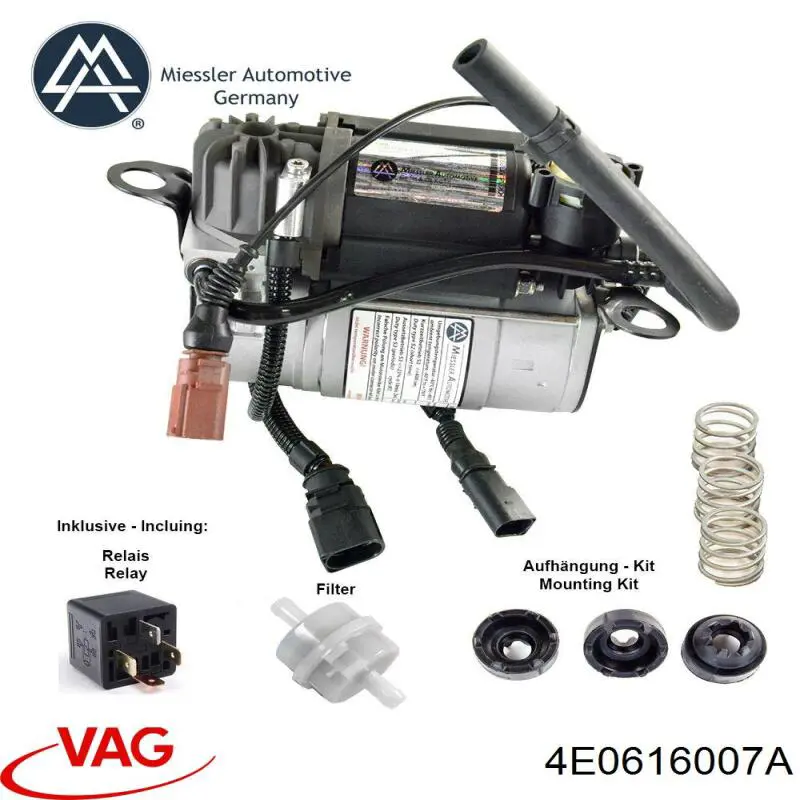 4E0616007A VAG компресор пневмопідкачкою (амортизаторів)