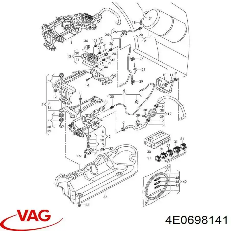  VAG 4E0698141 ціна, від 68.40 USD