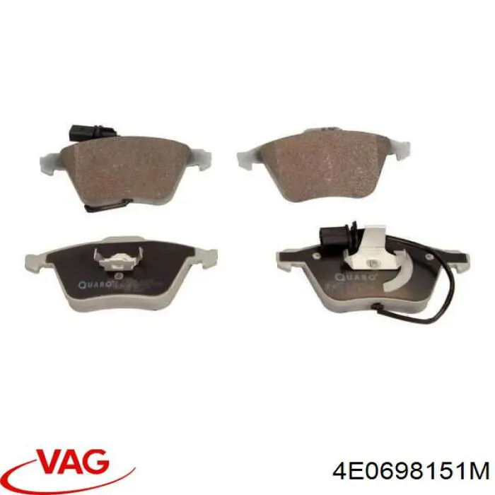 Гальмівні колодки VAG 4E0698151M ціна, від 63.39 USD