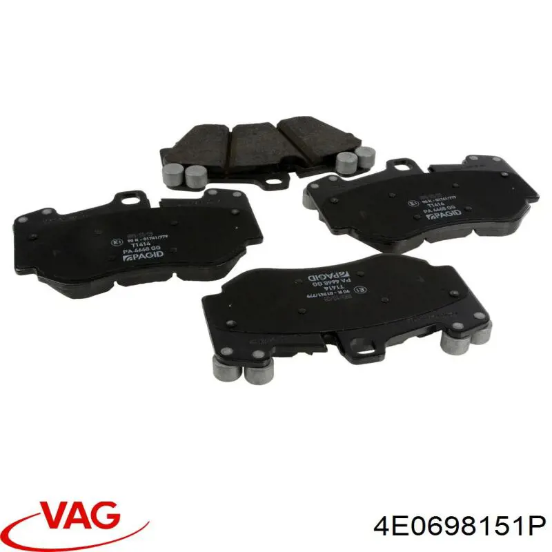 Гальмівні колодки VAG 4E0698151G ціна, від 42.31 USD