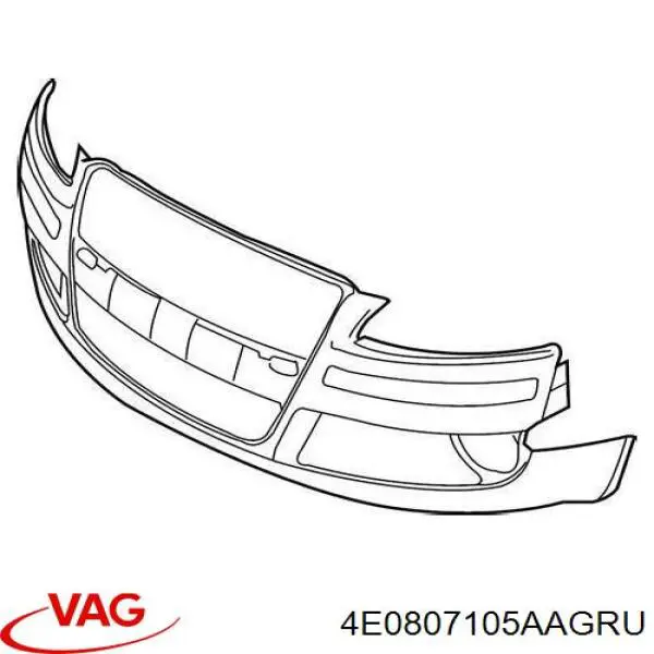 Бампер на авто VAG 4E0807105AAGRU ціна, від 569.03 USD
