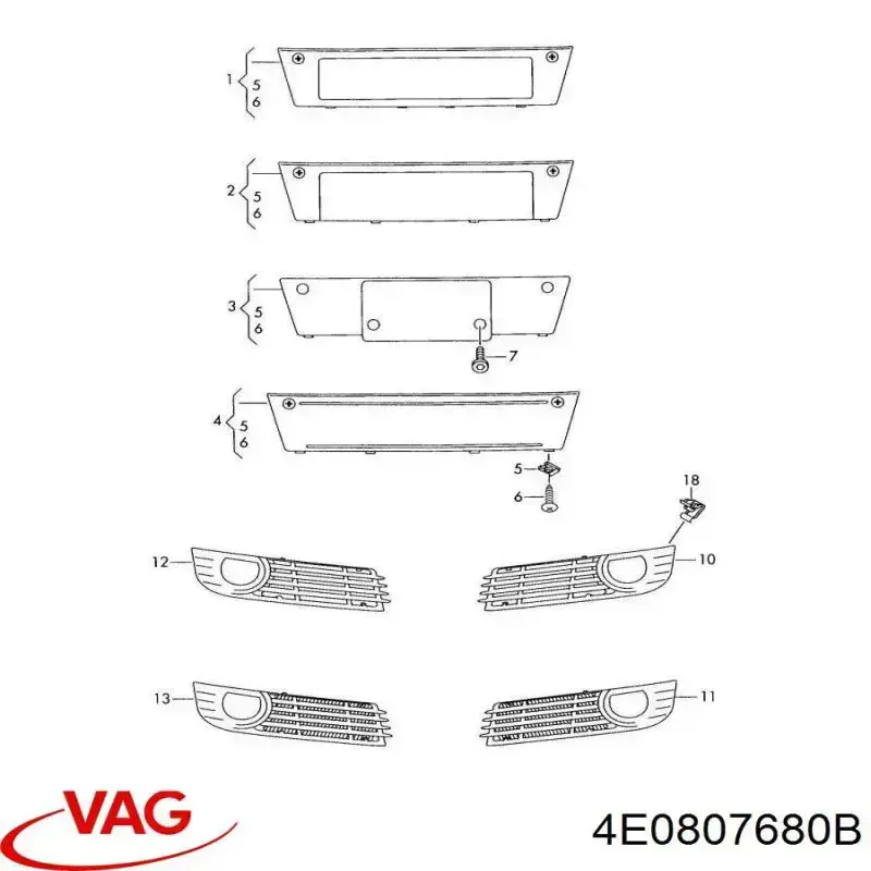  4E0807680B Market (OEM)