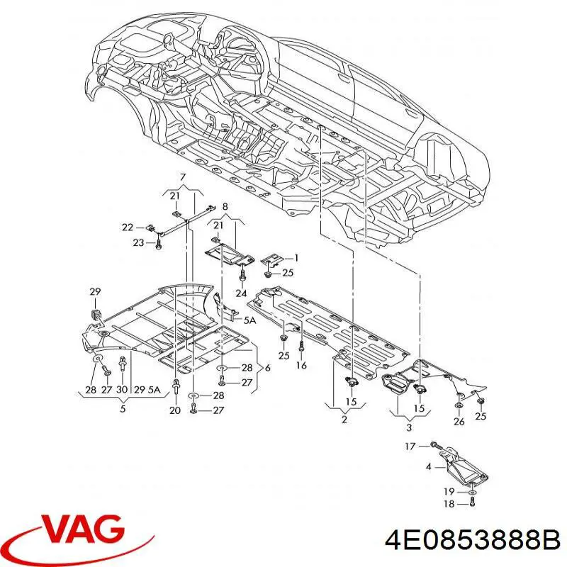 Купити 4E0853888B VAG 