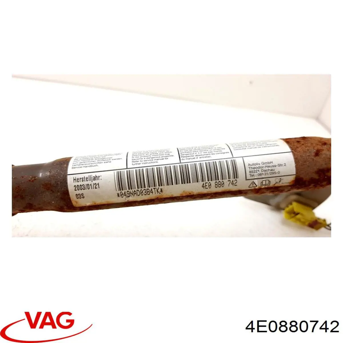 Купити 4E0880742 VAG Подушка безпеки, бічна, права, AIRBAG