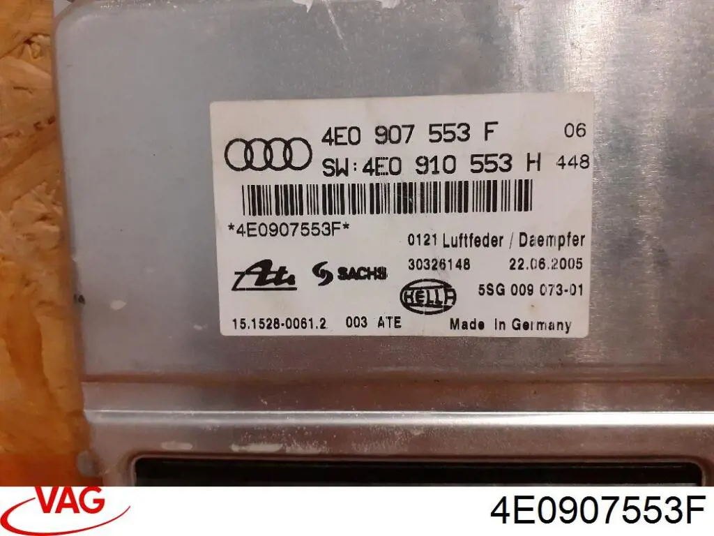 Блок керування пневмопідвіскою VAG 4E0907553F ціна, від 21.51 USD