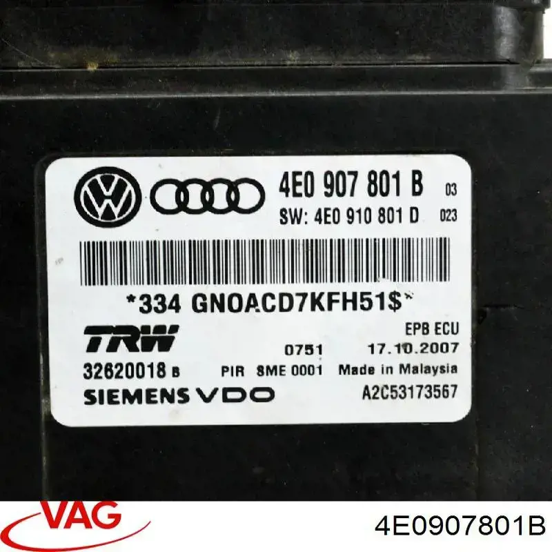  VAG 4E0907801B ціна, від 152.03 USD