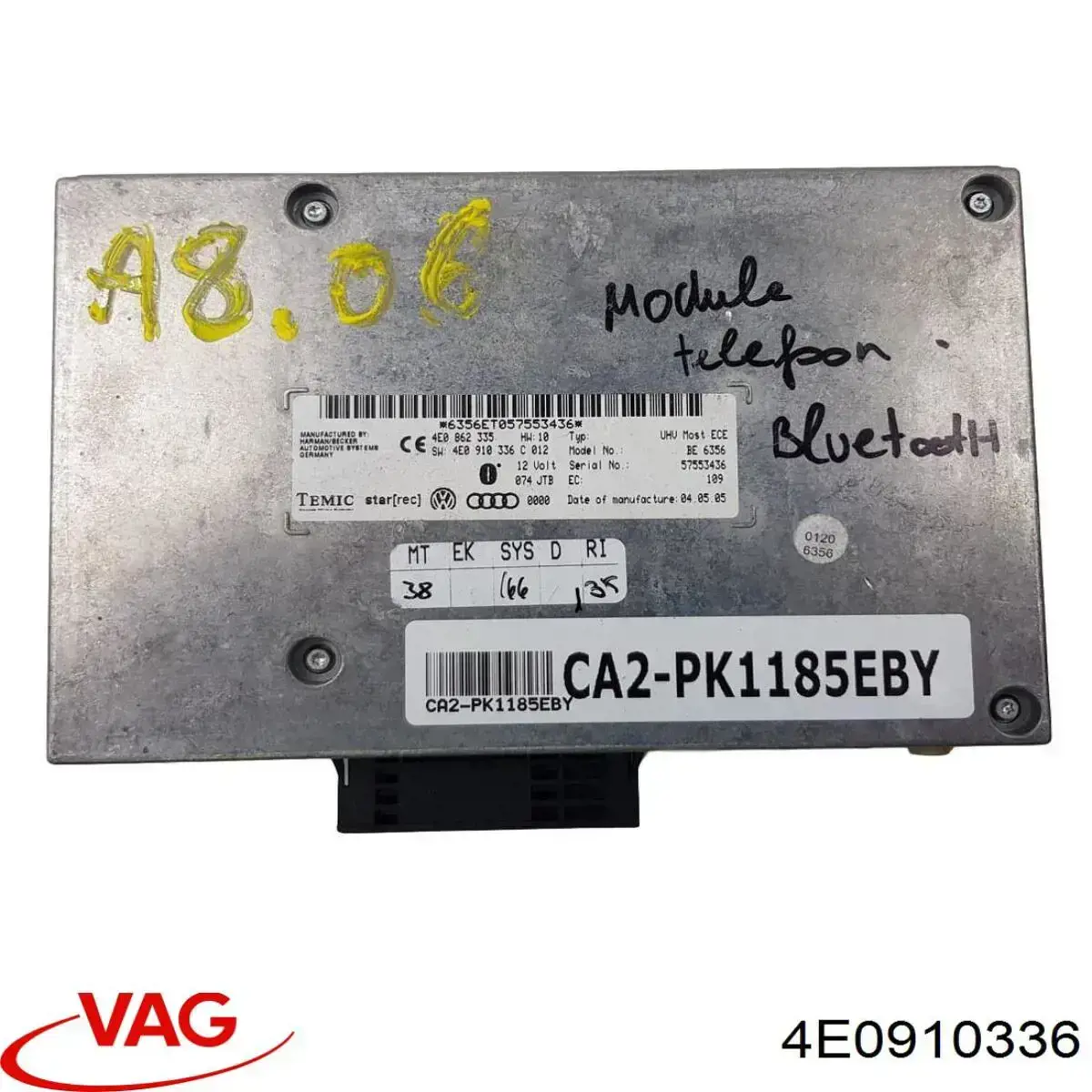 Блок керування Bluetooth 4E0910336 VAG