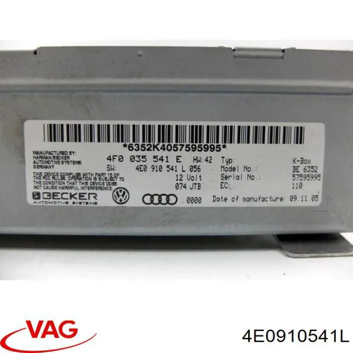 4E0910541L VAG 