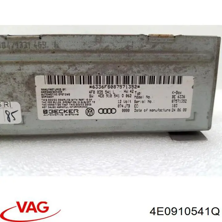  VAG 4E0910541Q ціна, від 44.34 USD