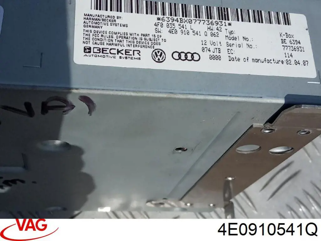 4E0910541Q VAG 