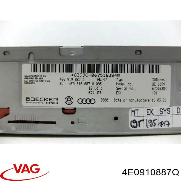 4E0910887Q VAG 