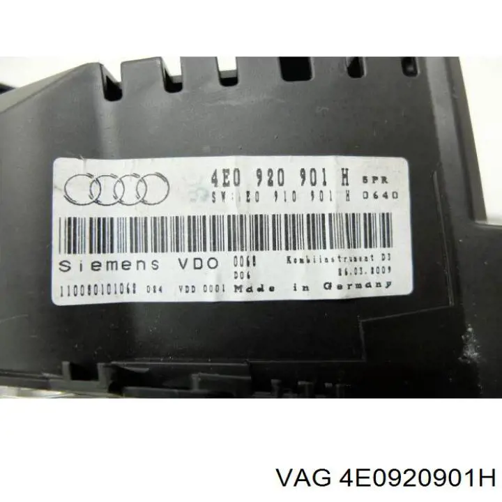 4E0920901H VAG Щиток приладів