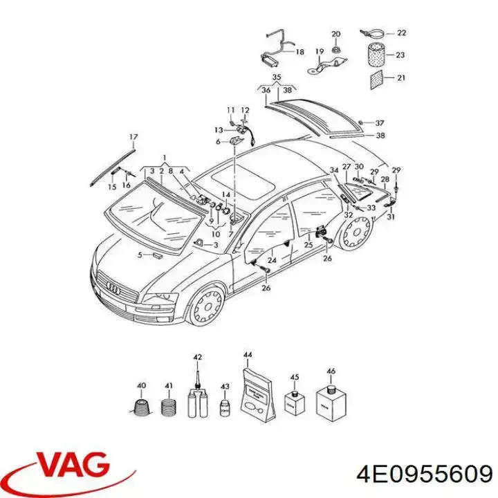 Пластина датчика дощу VAG 4E0955609 ціна, від 57.36 USD