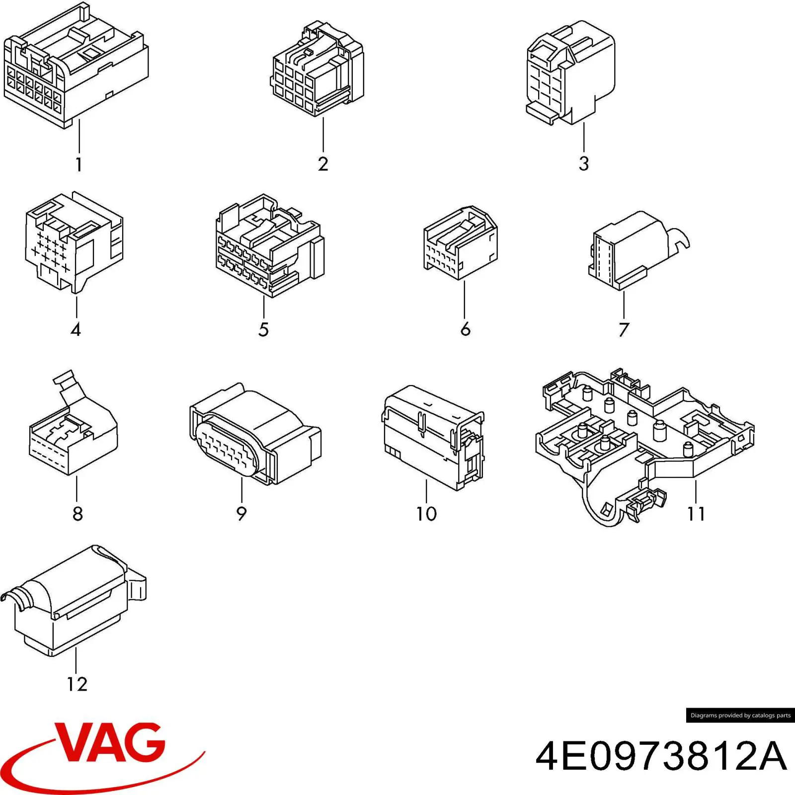  VAG 4E0973812A ціна, від 12.74 USD