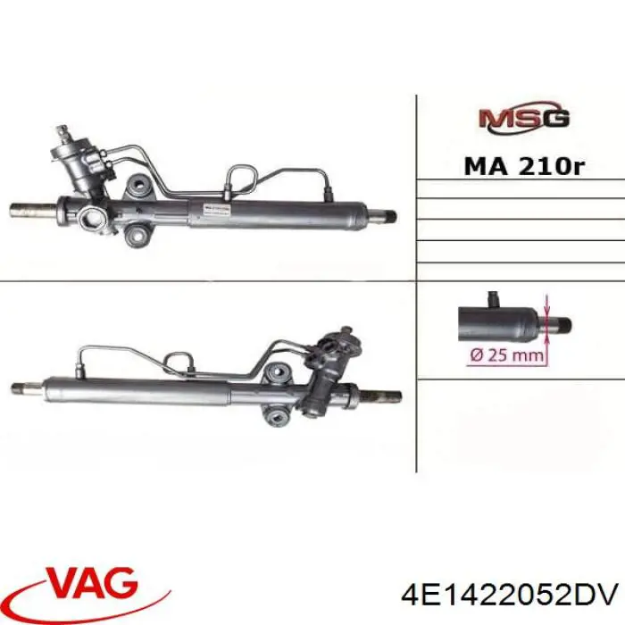 Управління рульове в зборі VAG 4E1422052DX ціна, від 474.10 USD