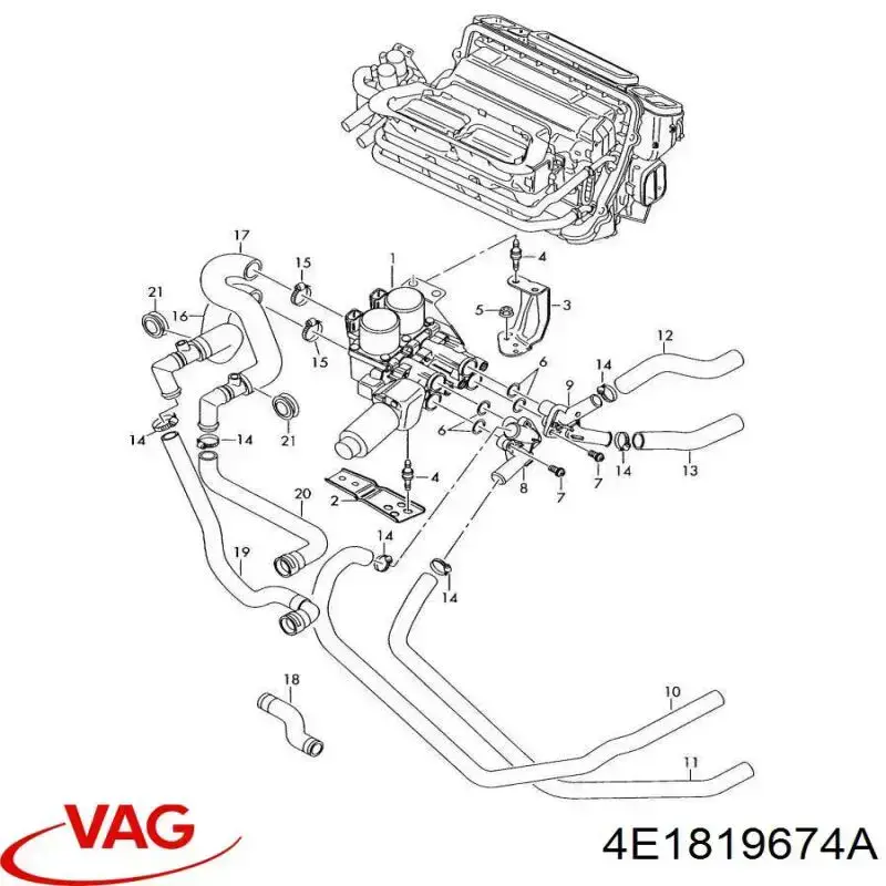  VAG 4E1819674A ціна, від 15.20 USD