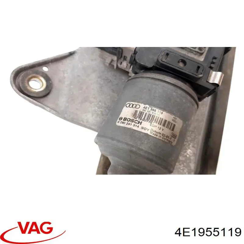 4E1955119C VAG двигун склоочисника лобового скла (трапеції)