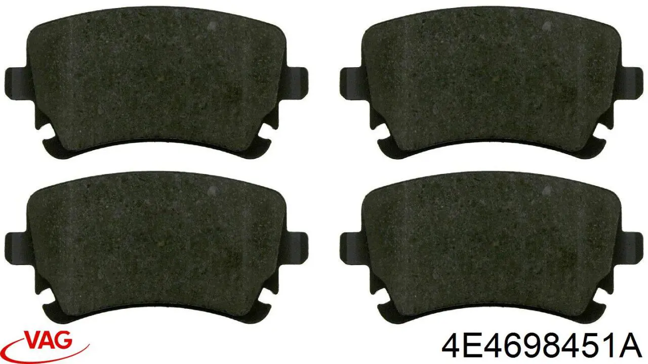 Купити 4E4698451A VAG Задні колодки
