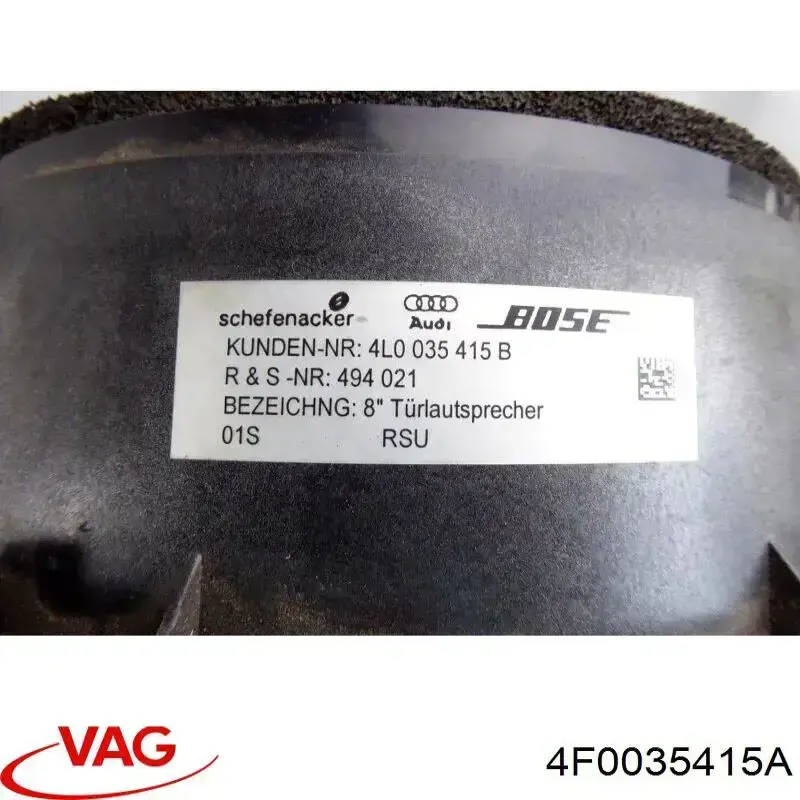 Купити 4F0035415A VAG Динамік передньої двері
