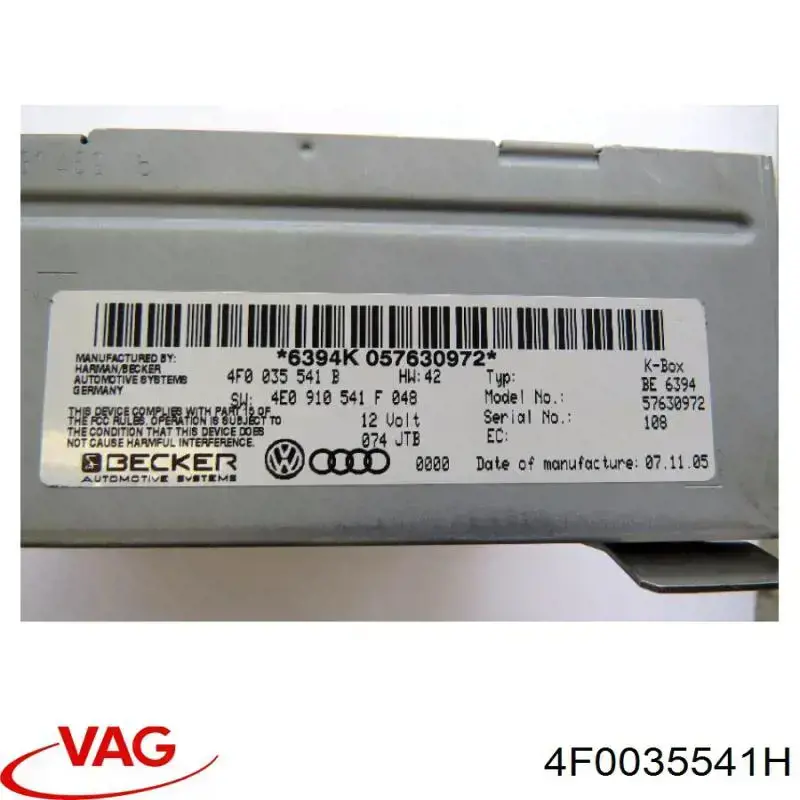 4F0035541H VAG 
