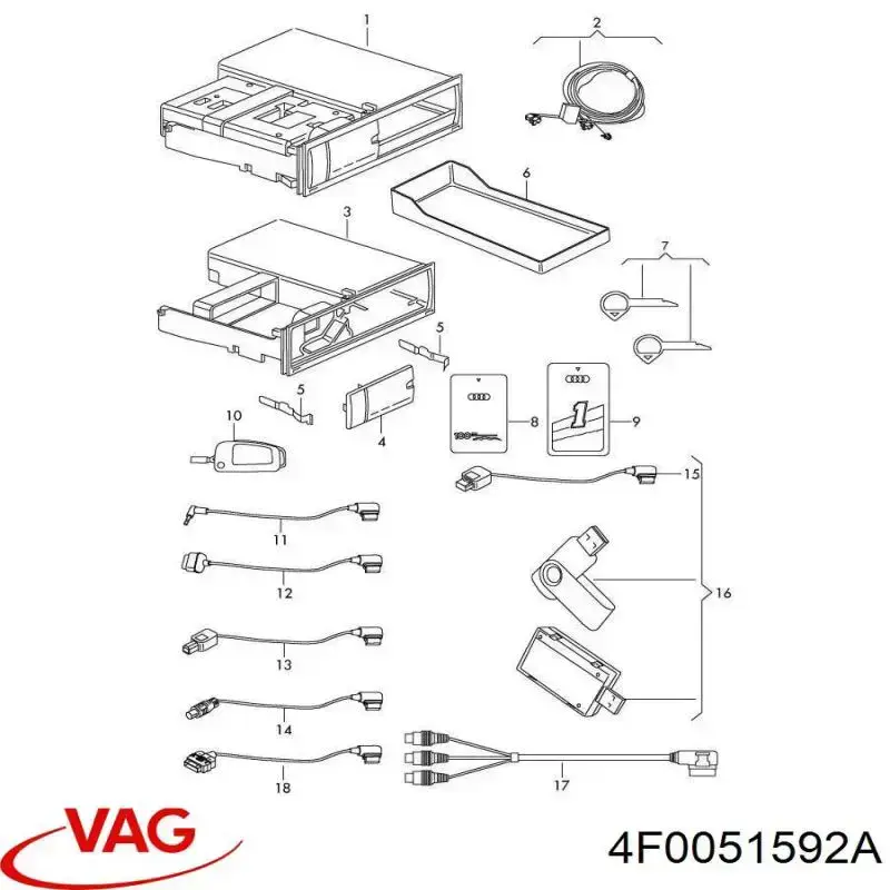  VAG 4F0051592A ціна, від 63.35 USD